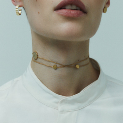 Серьги «Мемфис», желтое золото 18 карат, 4 мм, S