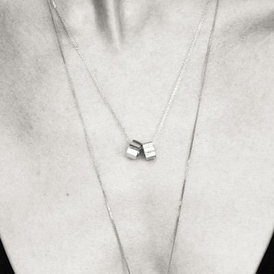 Подвеска «Парфенон», белое золото 18 карат, 5 мм