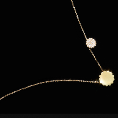 Подвеска «Мемфис», желтое золото 18 карат, 12 мм