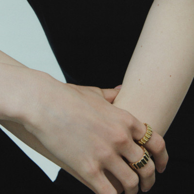 Кольцо «Мемфис», желтое золото 18 карат, 6 мм