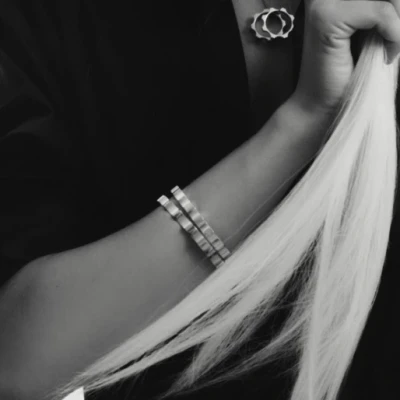 Браслет «Казанский», белое золото 18 карат, 6 мм