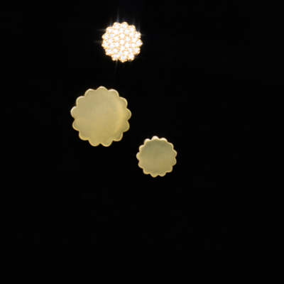 Подвеска «Мемфис», желтое золото 18 карат, бриллианты, 8 мм