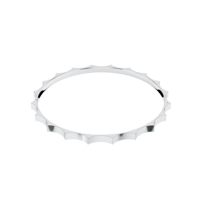 Колье «Парфенон», белое золото 18 карат, 6 мм