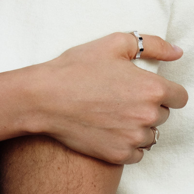 Кольцо «Казанский», белое золото 18 карат, 4 мм 