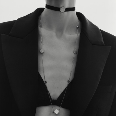 Чокер «Парфенон», белое золото 18 карат