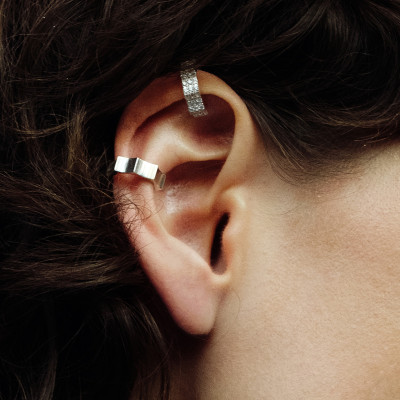 Кафф «Казанский», белое золото 18 карат, 3 мм (размеры S,M,L)